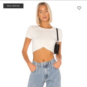 Super Down Camille twist top in ivory - never worn